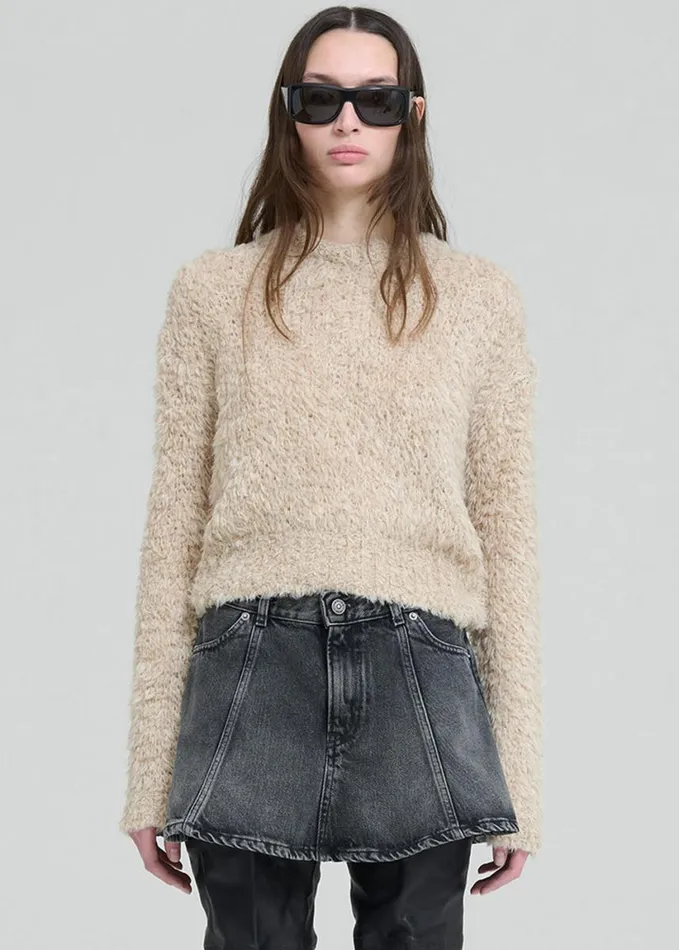 Clothing Women The Frankie Shop Haikure Ginny Sweater 8211 Beige