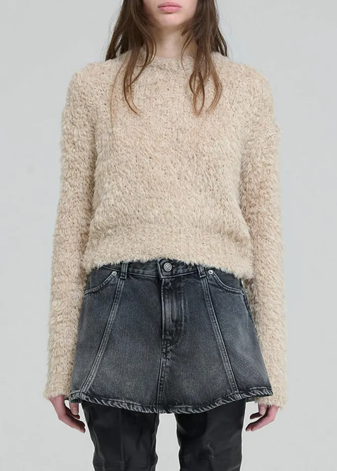 Clothing Women The Frankie Shop Haikure Ginny Sweater 8211 Beige