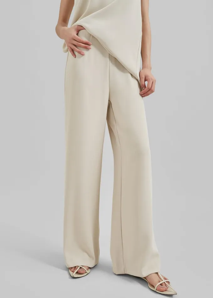 Clothing Women The Frankie Shop Imre Trousers 8211 Beige