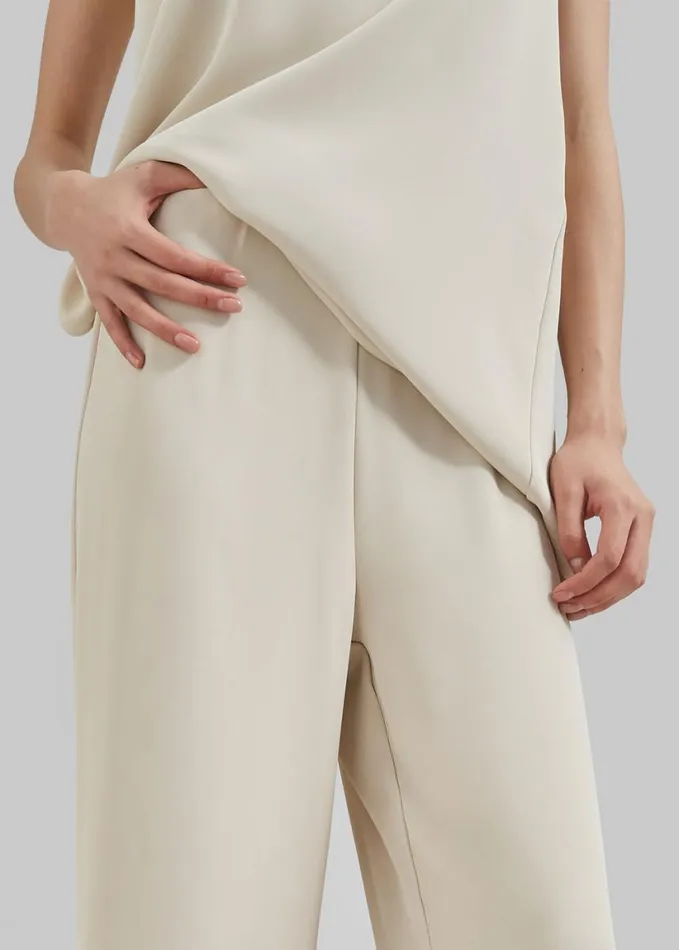 Clothing Women The Frankie Shop Imre Trousers 8211 Beige