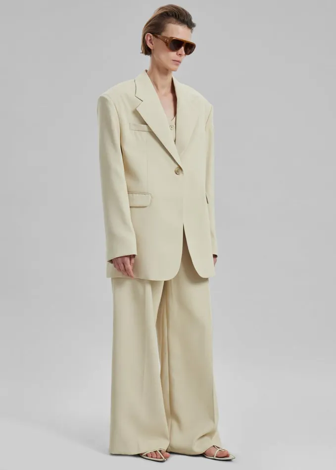 Clothing Women The Frankie Shop Indio Blazer 8211 Beige