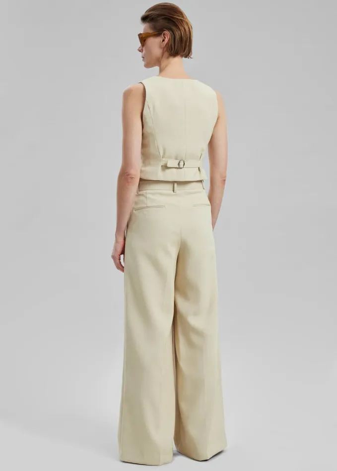 Clothing Women The Frankie Shop Indio Pants 8211 Beige