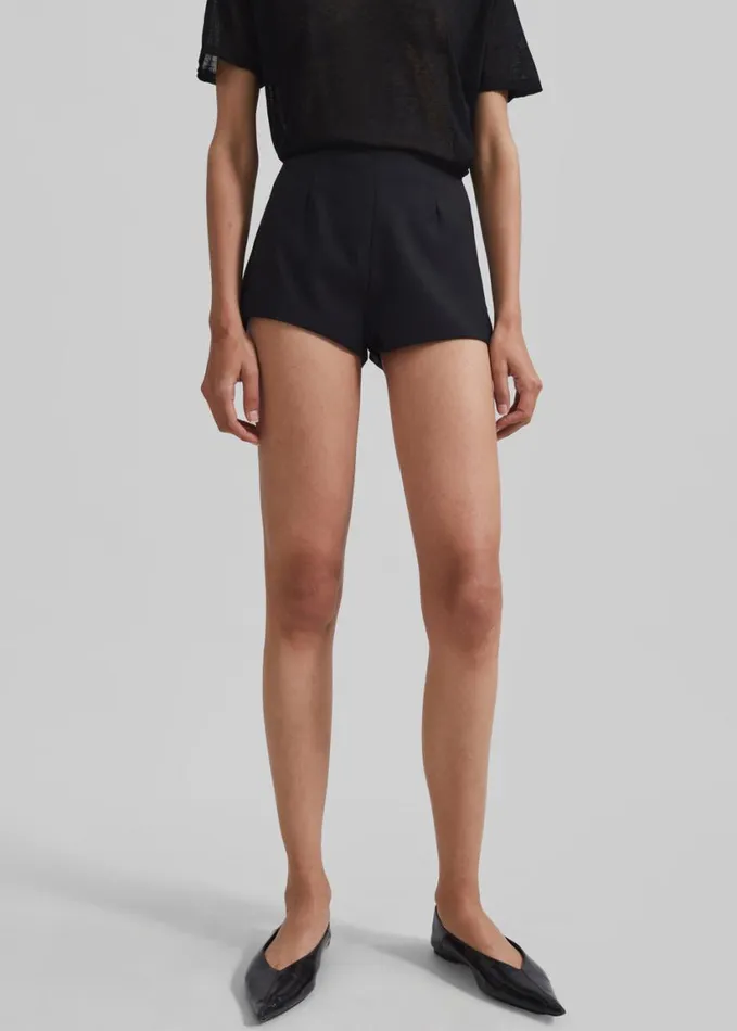 Clothing Women The Frankie Shop Isodora Hot Pants 8211 Black