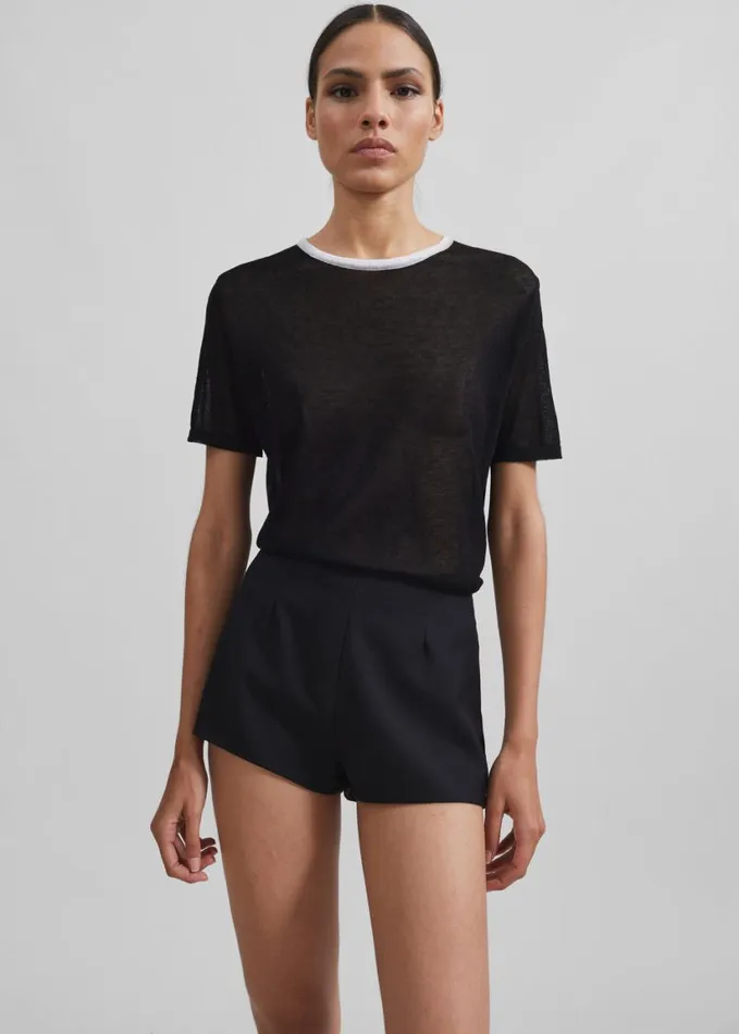 Clothing Women The Frankie Shop Isodora Hot Pants 8211 Black