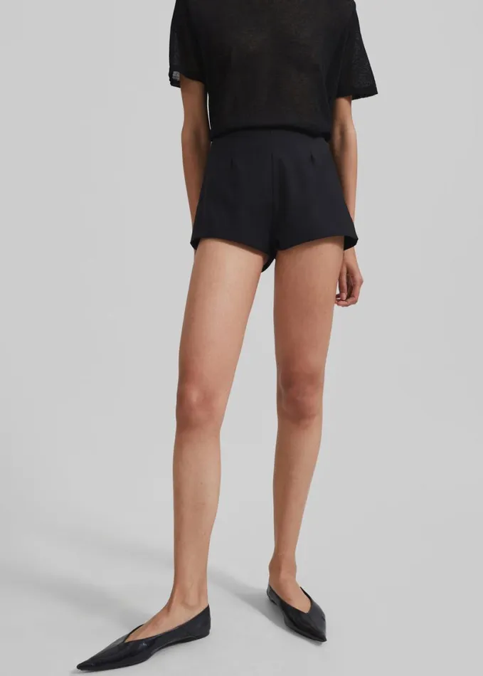 Clothing Women The Frankie Shop Isodora Hot Pants 8211 Black