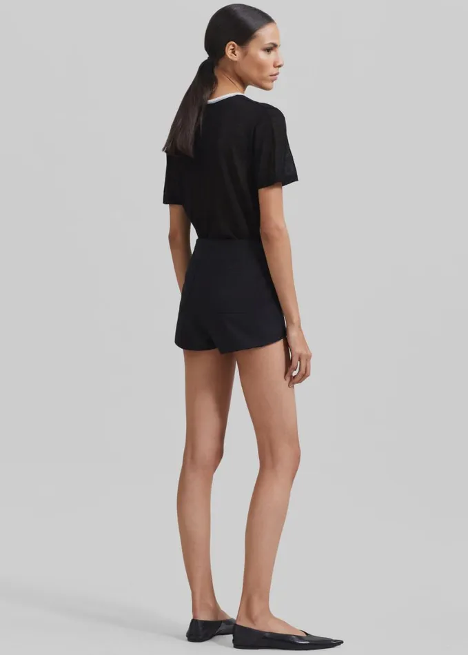 Clothing Women The Frankie Shop Isodora Hot Pants 8211 Black