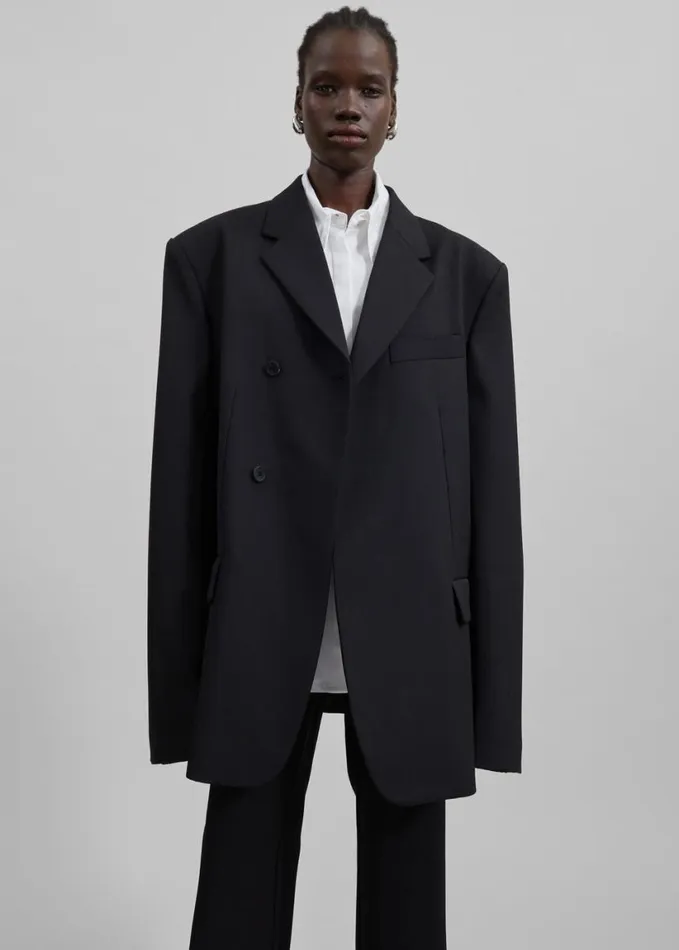 Clothing Women The Frankie Shop Iva Blazer 8211 Black
