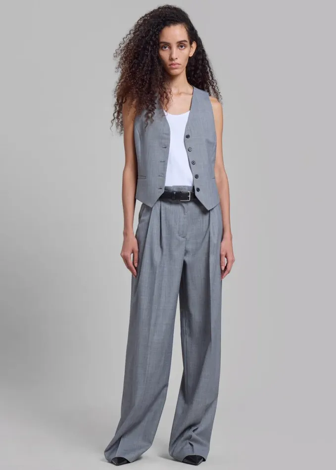 Clothing Women The Frankie Shop Jorae Pleated Trousers 8211 Grey