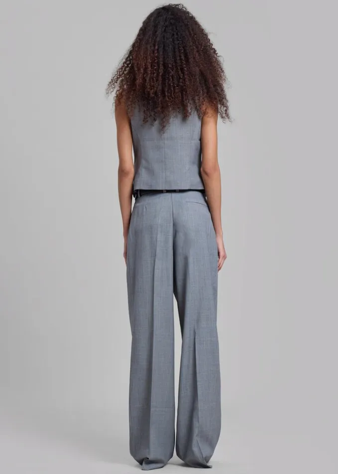 Clothing Women The Frankie Shop Jorae Pleated Trousers 8211 Grey