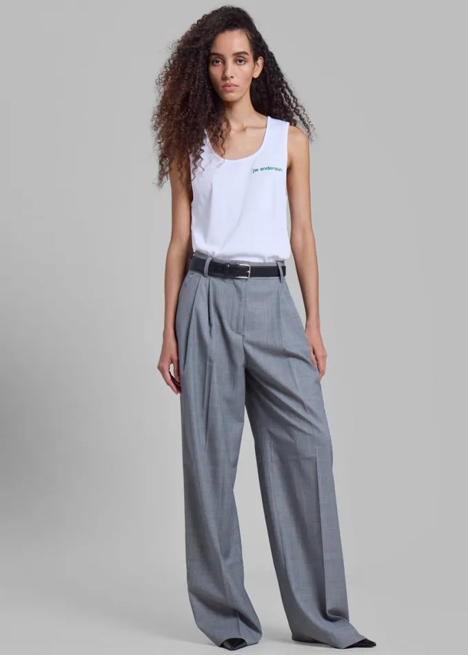 Clothing Women The Frankie Shop Jorae Pleated Trousers 8211 Grey