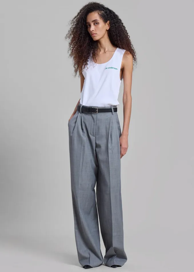 Clothing Women The Frankie Shop Jorae Pleated Trousers 8211 Grey