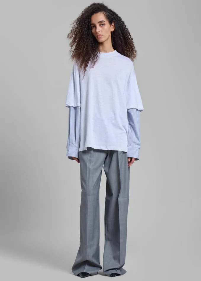 Clothing Women The Frankie Shop Jorae Pleated Trousers 8211 Grey