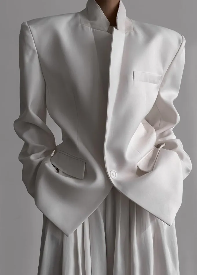 Clothing Women The Frankie Shop Jun Blazer 8211 White