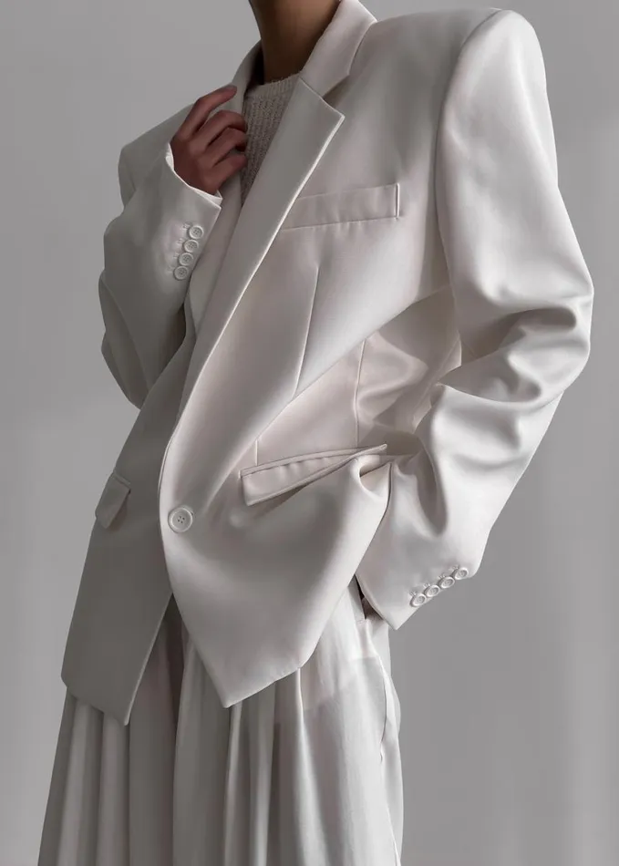 Clothing Women The Frankie Shop Jun Blazer 8211 White