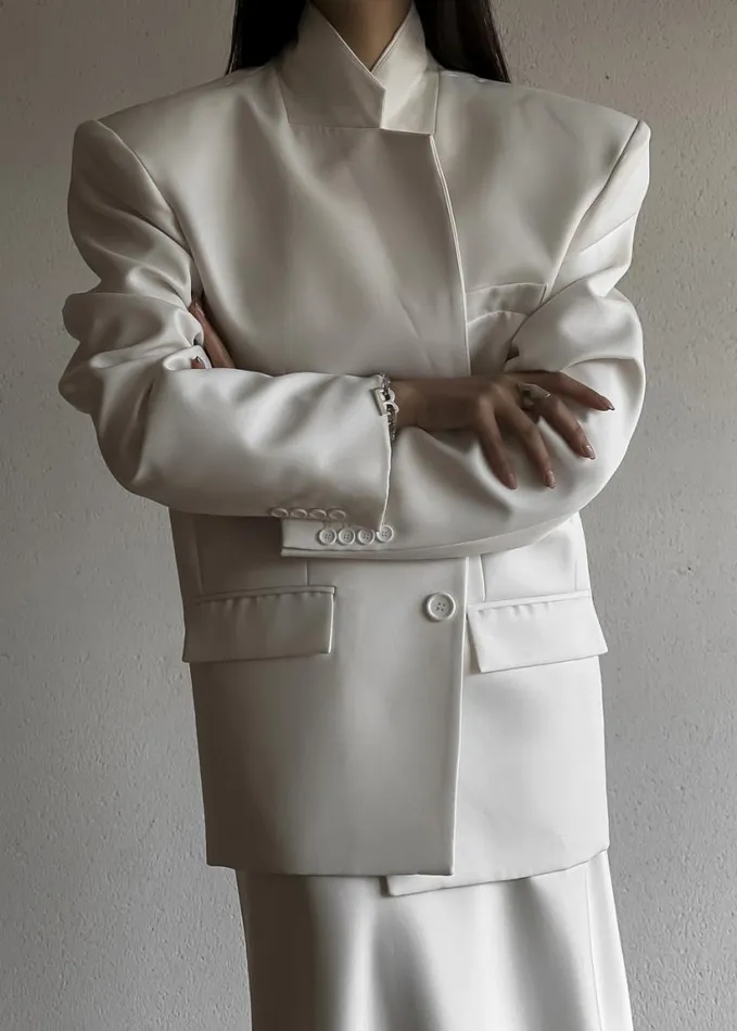 Clothing Women The Frankie Shop Jun Blazer 8211 White
