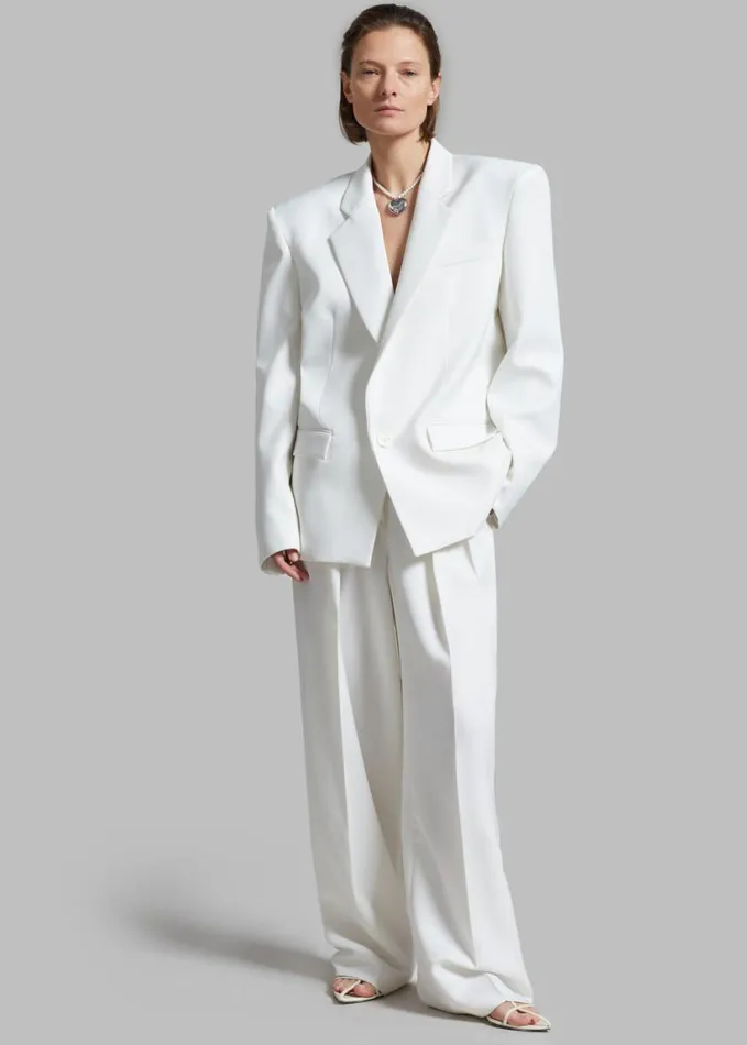 Clothing Women The Frankie Shop Jun Blazer 8211 White