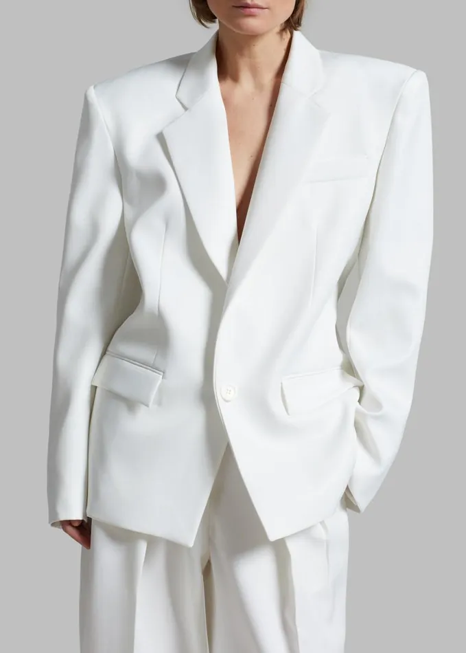 Clothing Women The Frankie Shop Jun Blazer 8211 White