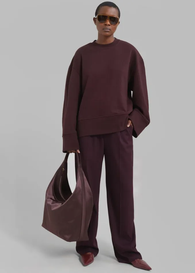 Clothing Women The Frankie Shop Kylen Trousers 8211 Prune