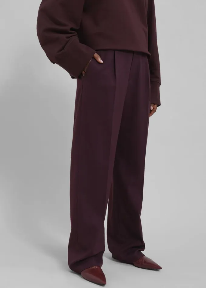Clothing Women The Frankie Shop Kylen Trousers 8211 Prune