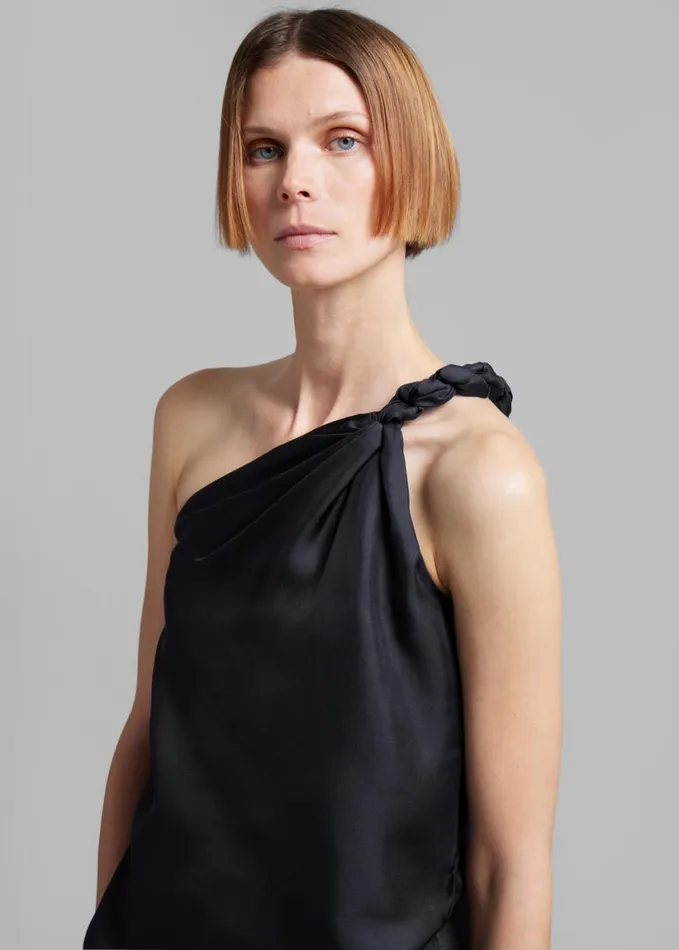 Clothing Women The Frankie Shop Loulou Studio Adiran Top 8211 Black