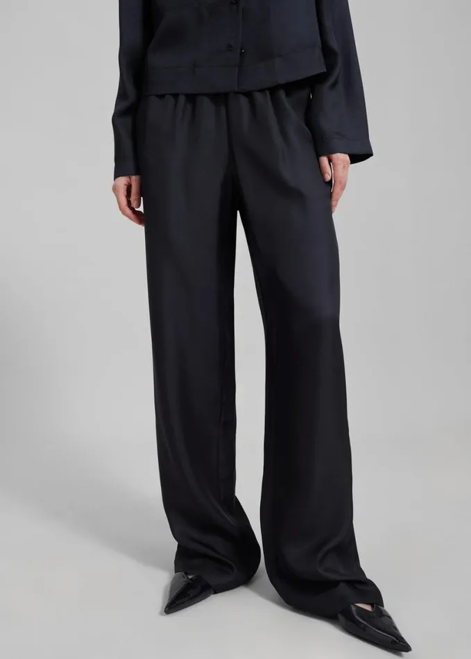 Clothing Women The Frankie Shop Loulou Studio Alera Pants 8211 Black