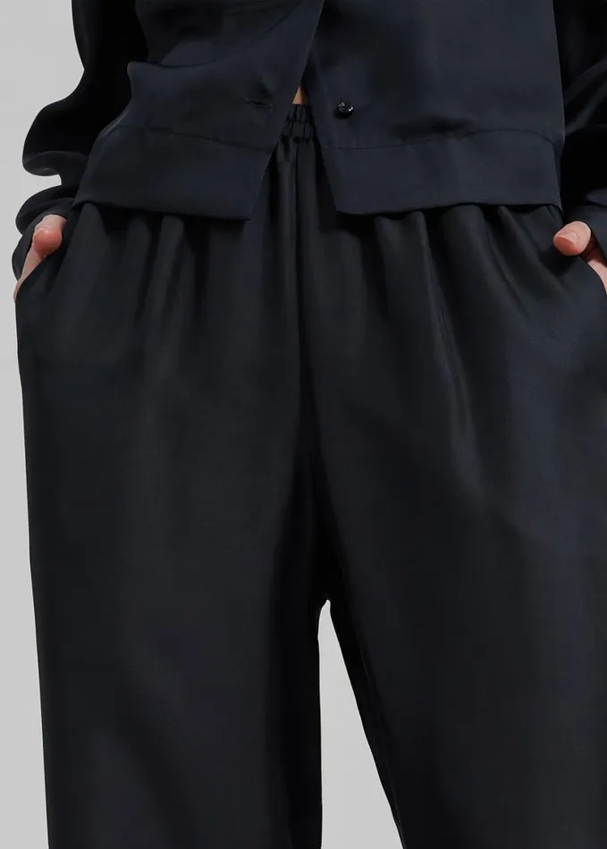 Clothing Women The Frankie Shop Loulou Studio Alera Pants 8211 Black