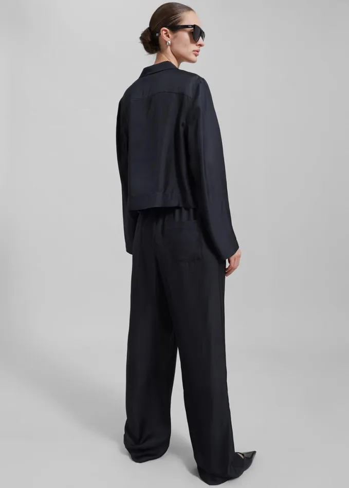 Clothing Women The Frankie Shop Loulou Studio Alera Pants 8211 Black
