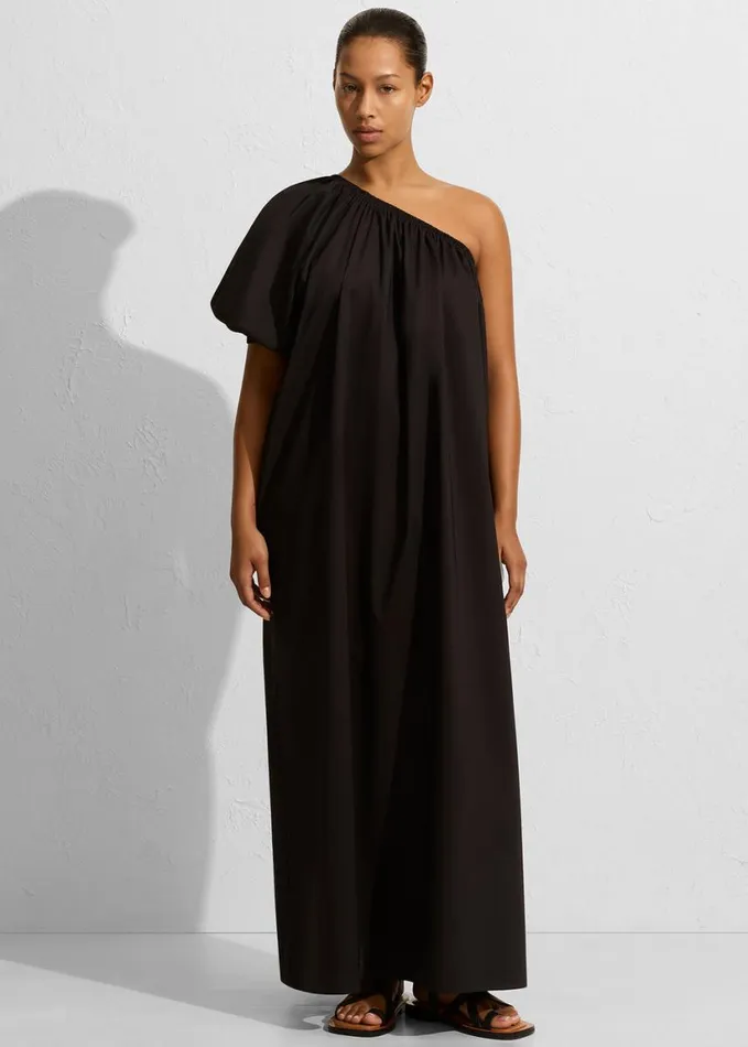Clothing Women The Frankie Shop Matteau One Shoulder Maxi Dress 8211 Black