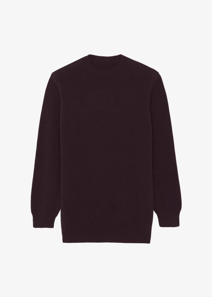 Clothing Women The Frankie Shop Maxime Knit Sweater Dress 8211 Dark Plum
