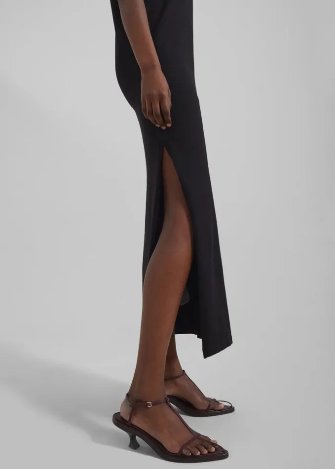 Clothing Women The Frankie Shop Maya TShirt Dress 8211 Black