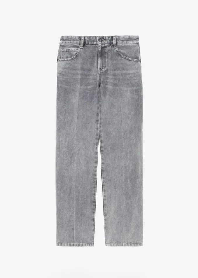 Clothing Women The Frankie Shop Montrose Straight Leg Jeans 8211 Grey Wash