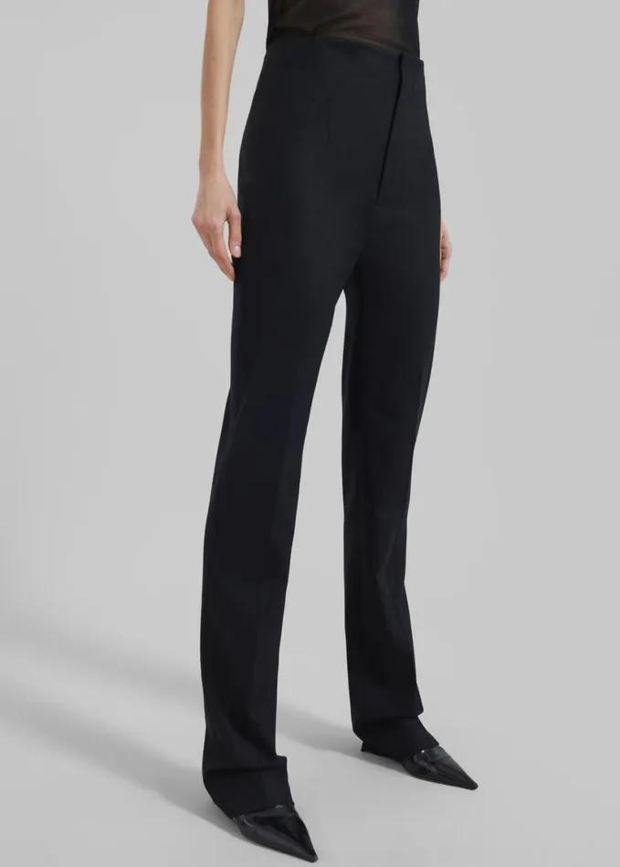 Clothing Women The Frankie Shop Morrison Long Trousers 8211 Black