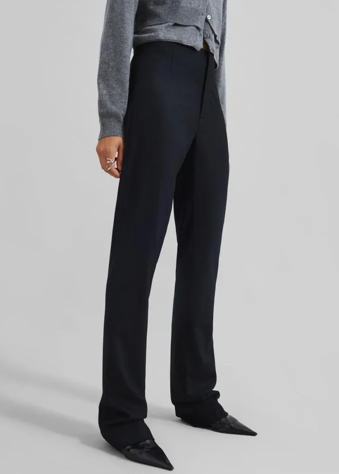 Clothing Women The Frankie Shop Morrison Long Trousers 8211 Black