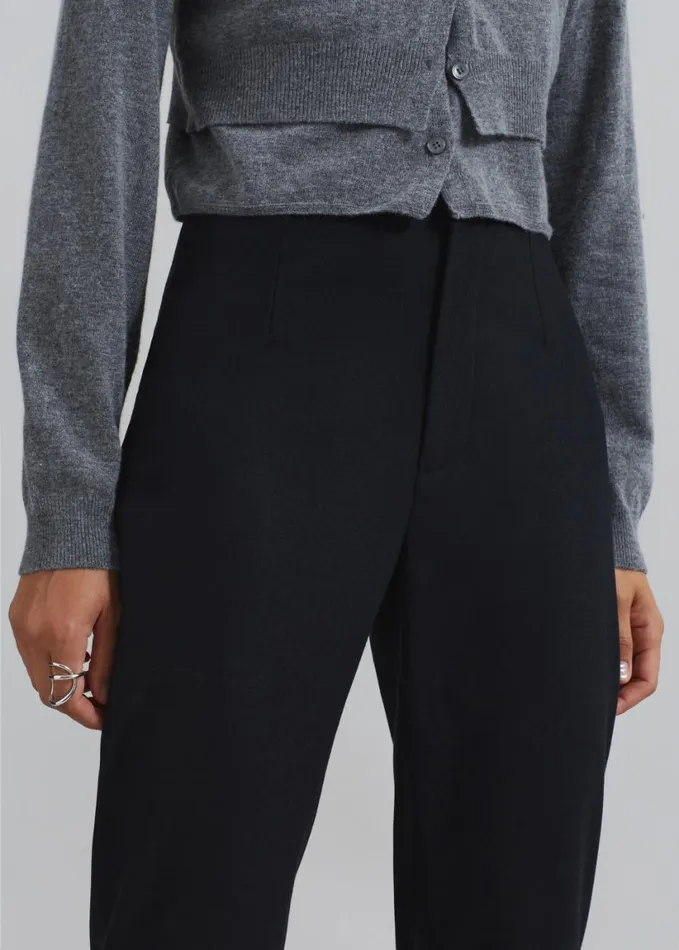 Clothing Women The Frankie Shop Morrison Long Trousers 8211 Black