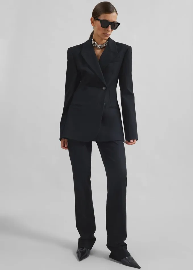 Clothing Women The Frankie Shop Morrison Long Trousers 8211 Black