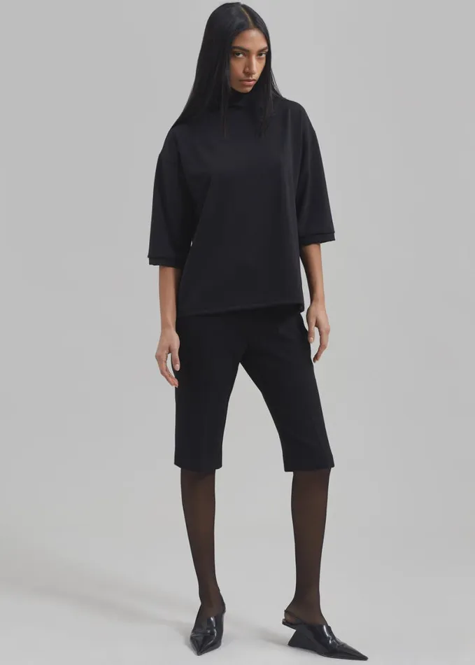 Clothing Women The Frankie Shop Remi Shorts 8211 Black