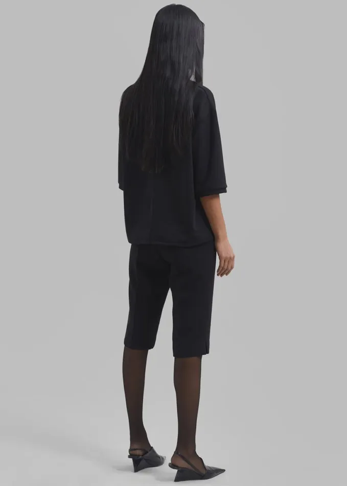 Clothing Women The Frankie Shop Remi Shorts 8211 Black