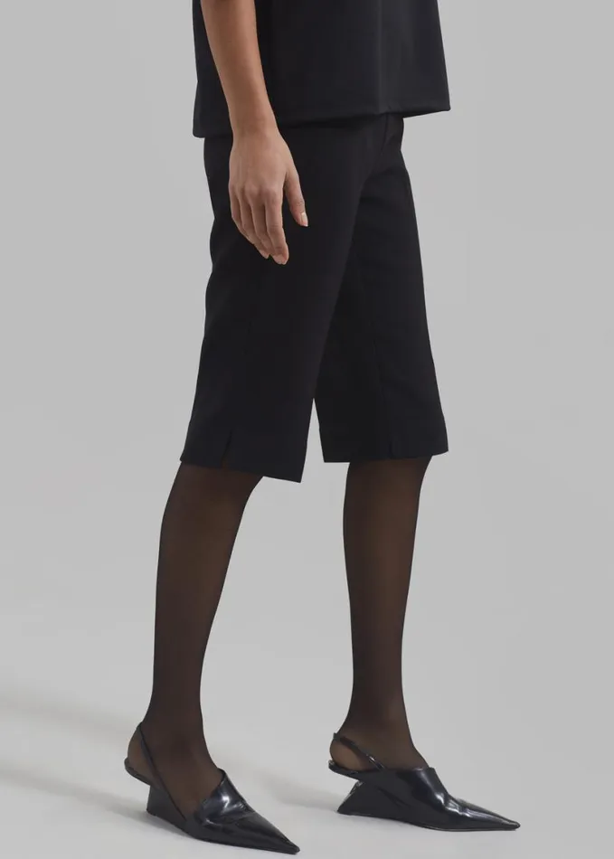 Clothing Women The Frankie Shop Remi Shorts 8211 Black