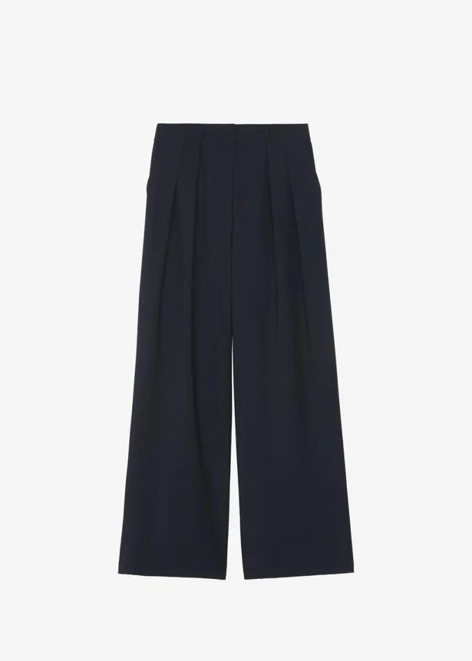 Clothing Women The Frankie Shop Ripley Pleated Trousers 8211 Navy