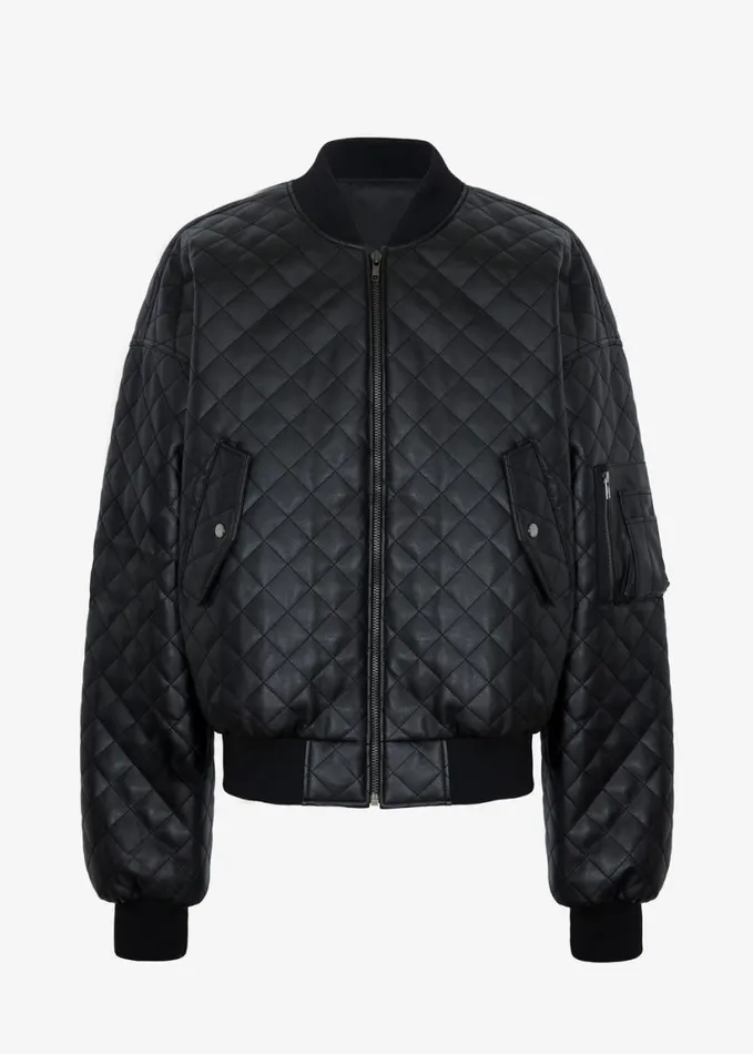 Clothing Women The Frankie Shop Rosalia Quilted Jacket 8211 Black