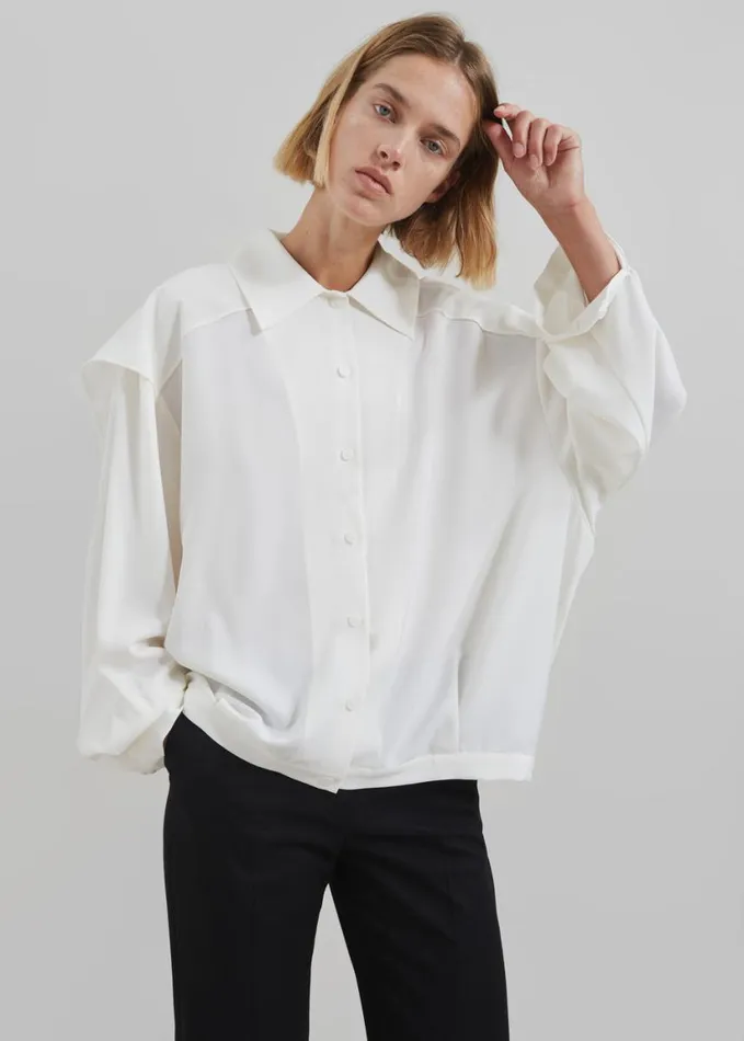 Clothing Women The Frankie Shop Ruma Blouse 8211 Off White