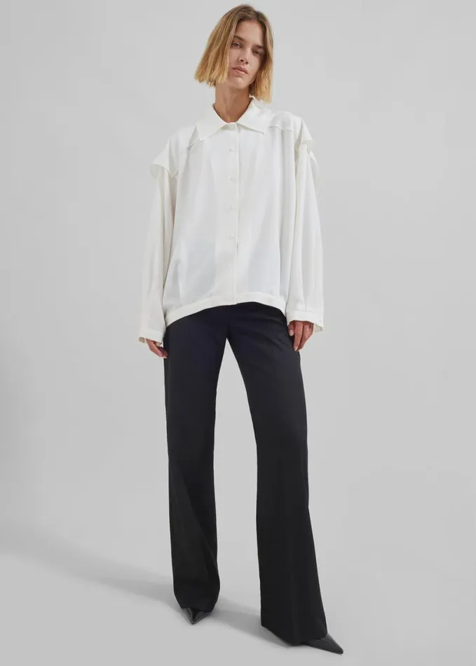 Clothing Women The Frankie Shop Ruma Blouse 8211 Off White