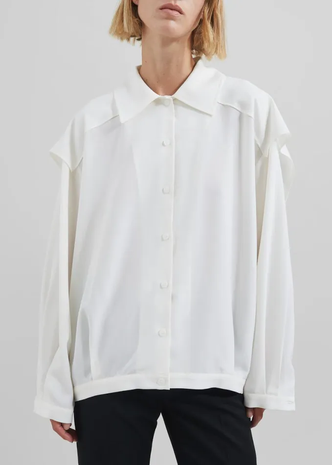 Clothing Women The Frankie Shop Ruma Blouse 8211 Off White