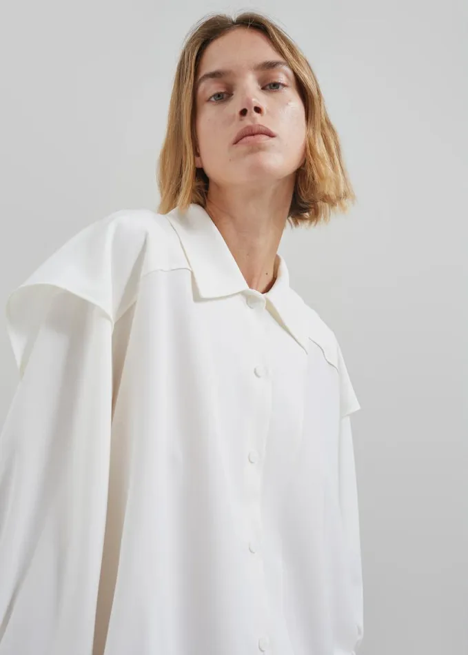 Clothing Women The Frankie Shop Ruma Blouse 8211 Off White