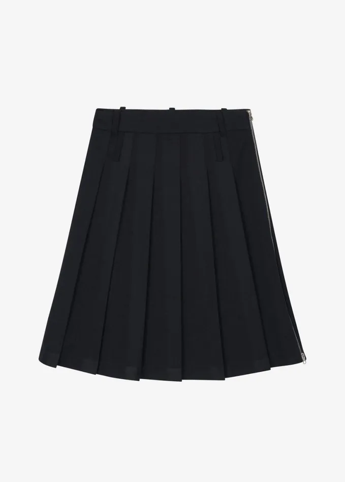 Clothing Women The Frankie Shop Sarina Pleated Skirt 8211 Black