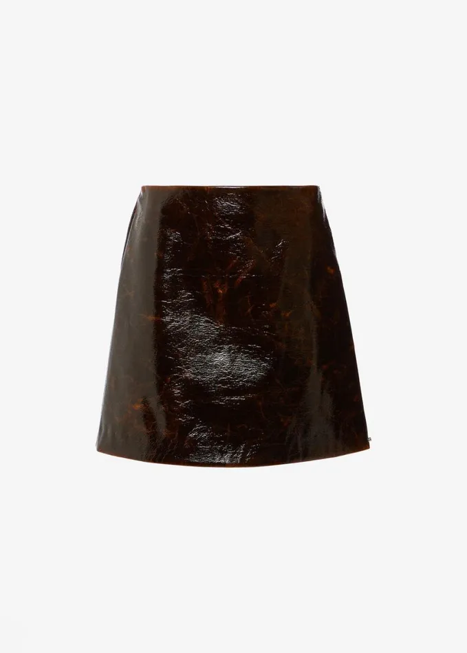Clothing Women The Frankie Shop Sportmax Beta Skirt 8211 Dark Brown