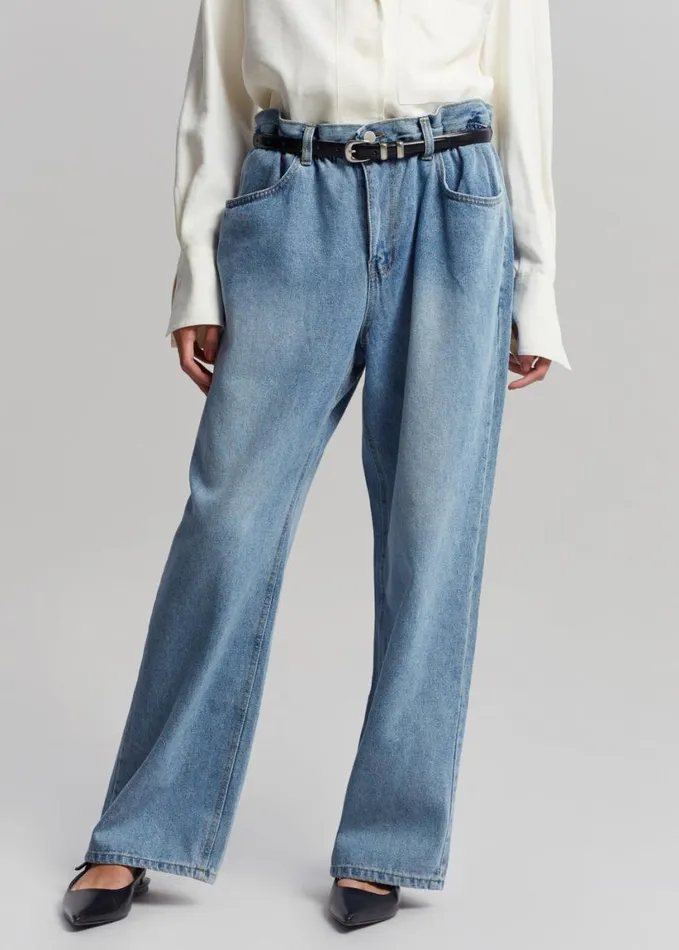 Clothing Women The Frankie Shop Talte Jeans 8211 Worn Wash