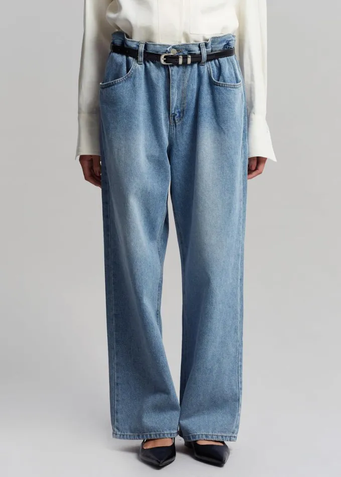 Clothing Women The Frankie Shop Talte Jeans 8211 Worn Wash