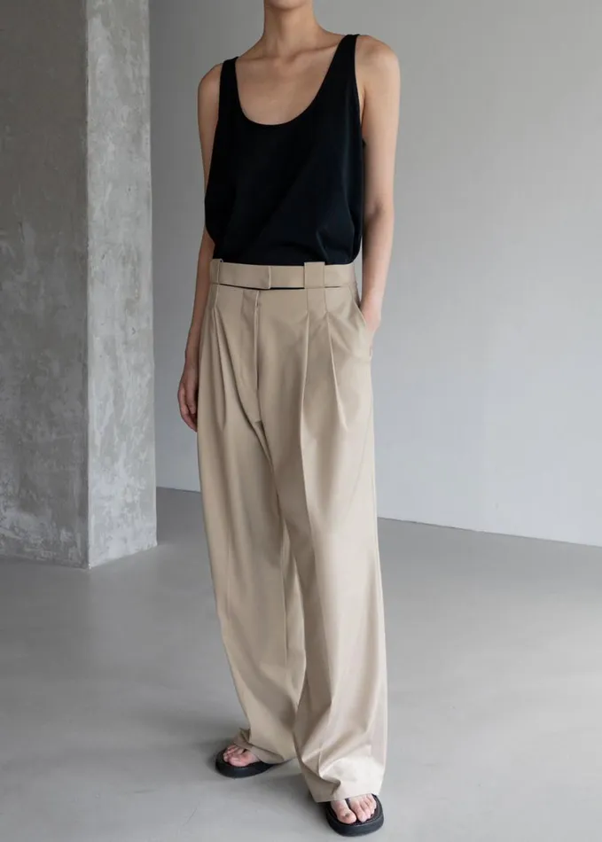 Clothing Women The Frankie Shop Tate Trousers 8211 Beige