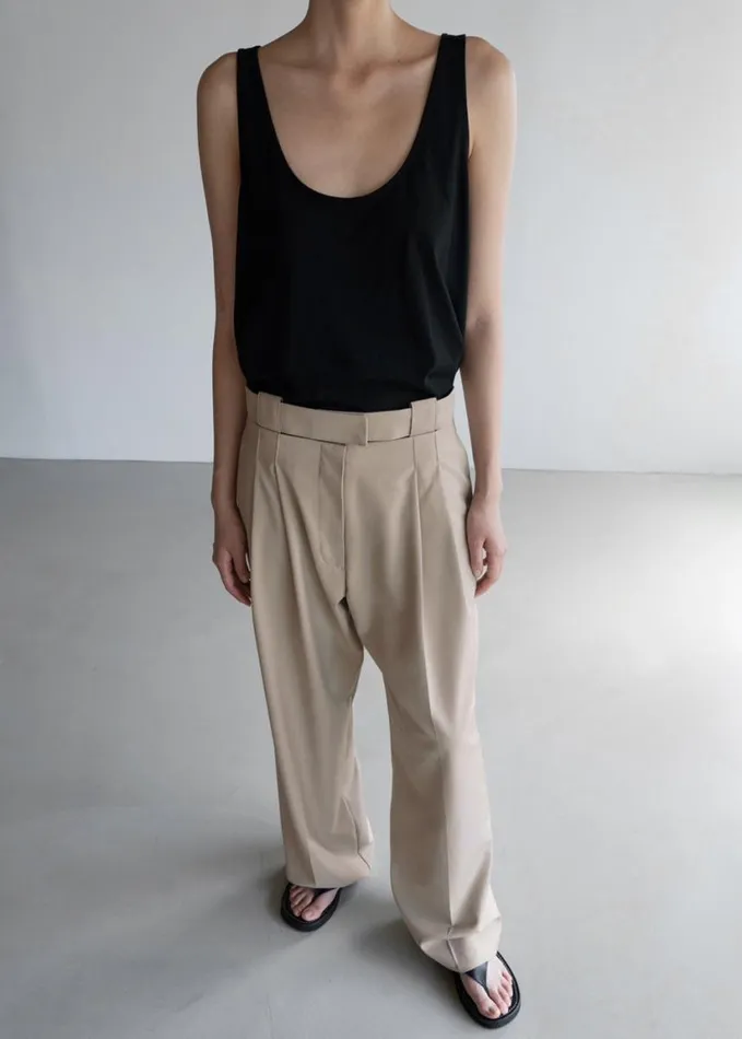 Clothing Women The Frankie Shop Tate Trousers 8211 Beige